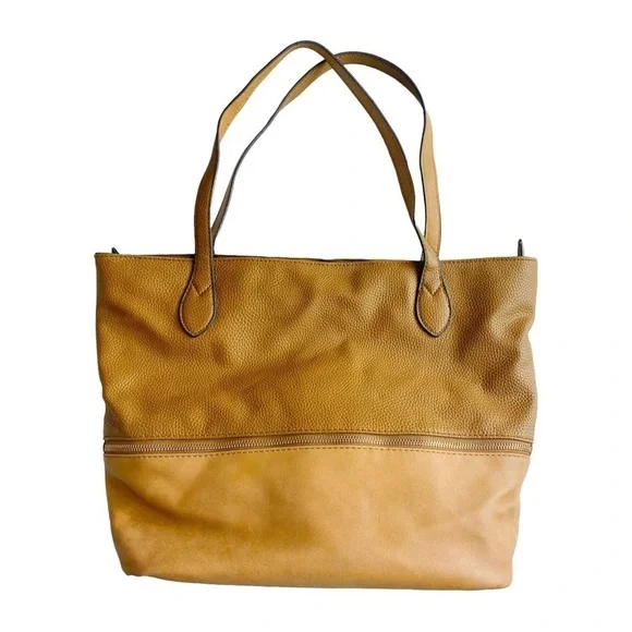 David Jones Paris Dark Beige Taupe Zippered Purse - Picture 1 of 5